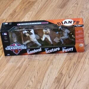 2013 San Francisco Giants World Champions 3 Pack McFarlane Scutaro, Posey New
